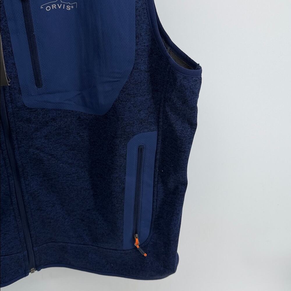 Orvis Outdoor Performance knit full zip mock neck cold weather vest sz XXL NEW - Picture 4 of 7